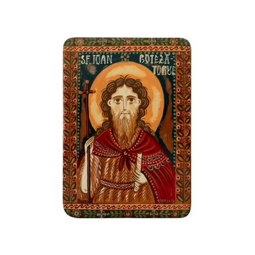 Icoană pe lemn "Sfântul Ioan Botezătorul", miniatură, 7x10 cm