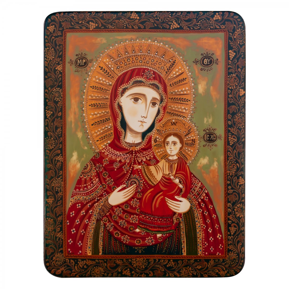 Wood icon, "Mother of God, Prodromitsa", Hand painted